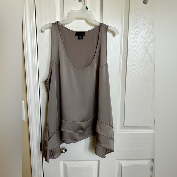 Open Front 3/4 Sleeves Crochet Sweater, & coordinating Tank Top. Taupe. - Picture 10 of 15